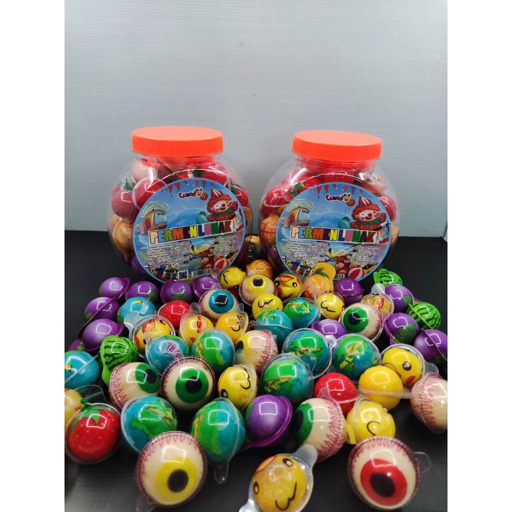 

Permen LUNAK VIRAL BULAT 1 TOPLES / Permen Jelly Toples isi 50 pcs