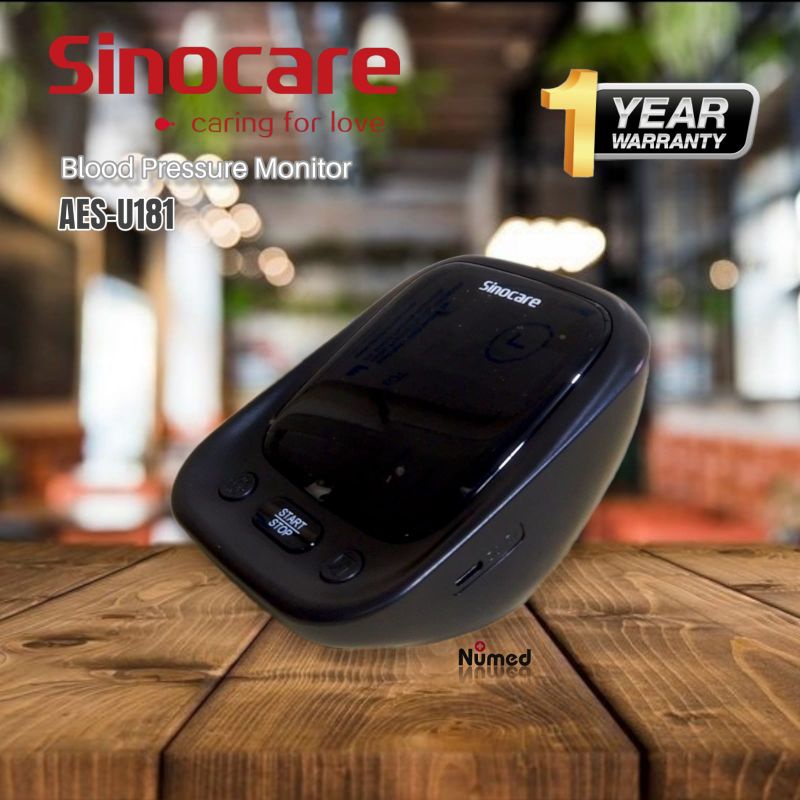 Sinocare AES-U181 Alat Cek Tensi Meter Tekanan Darah Digital Otomatis / Tensimeter Digital Sinocare AES U181