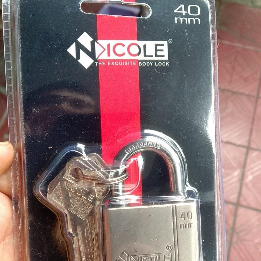 Kunci Gembok pintu pagar padlock/ Gembok short 50mm/Gembok Long 40mm