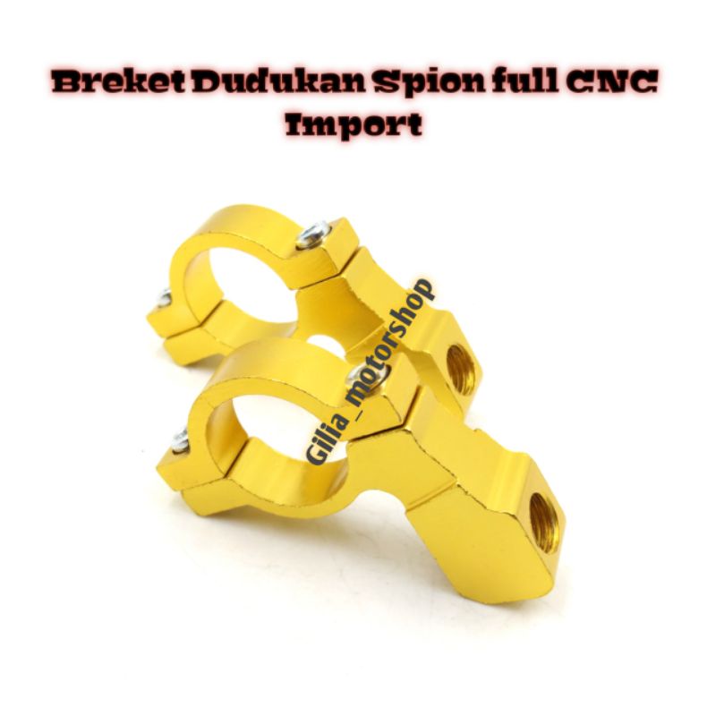 Breket Dudukan spion full CNC Import Kleman Dudukan spion Universal Motor honda