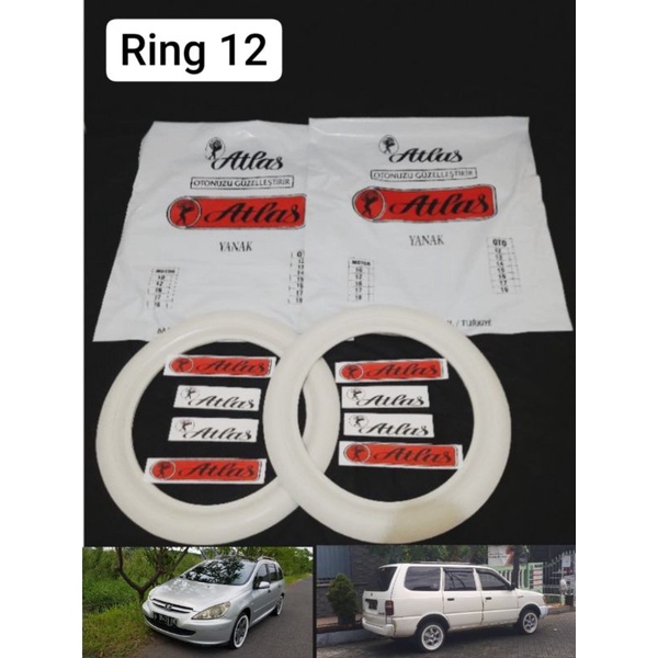 Lis ban Whitewall ATLAS ORIGINAL IMPORT  Ring 12 R12 (Mobil)