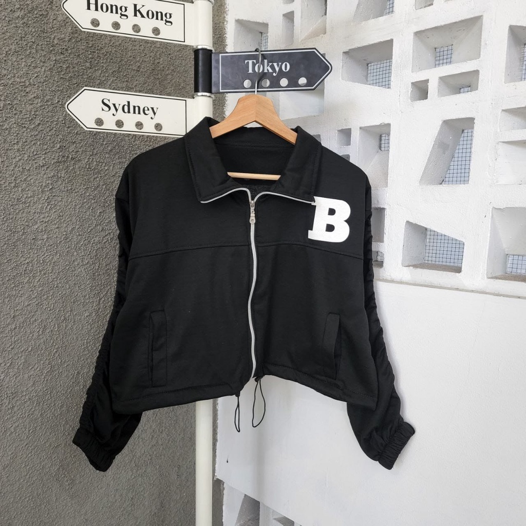 B CROOPE BOMBER BASEBALL JACKET - JAKET WANITA