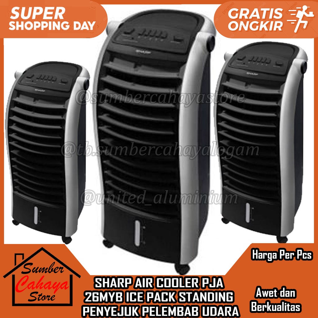 Jual Air Cooler Sharp PJ A 26 MY Pendingin Ruangan 65 W Water Tank 6L ...