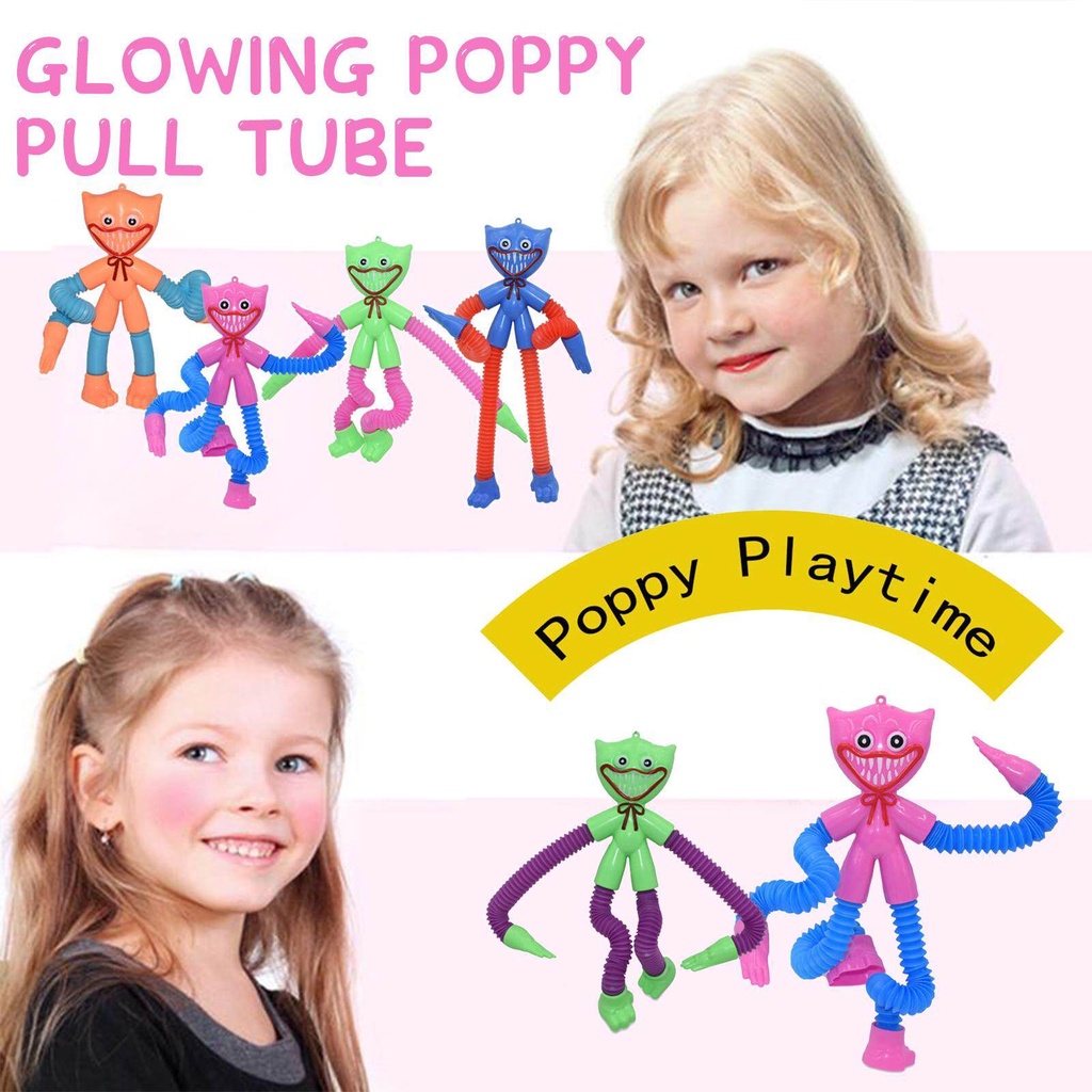 Mainan Huggy Wuggy &amp; Super Hero Led Pop Tubes