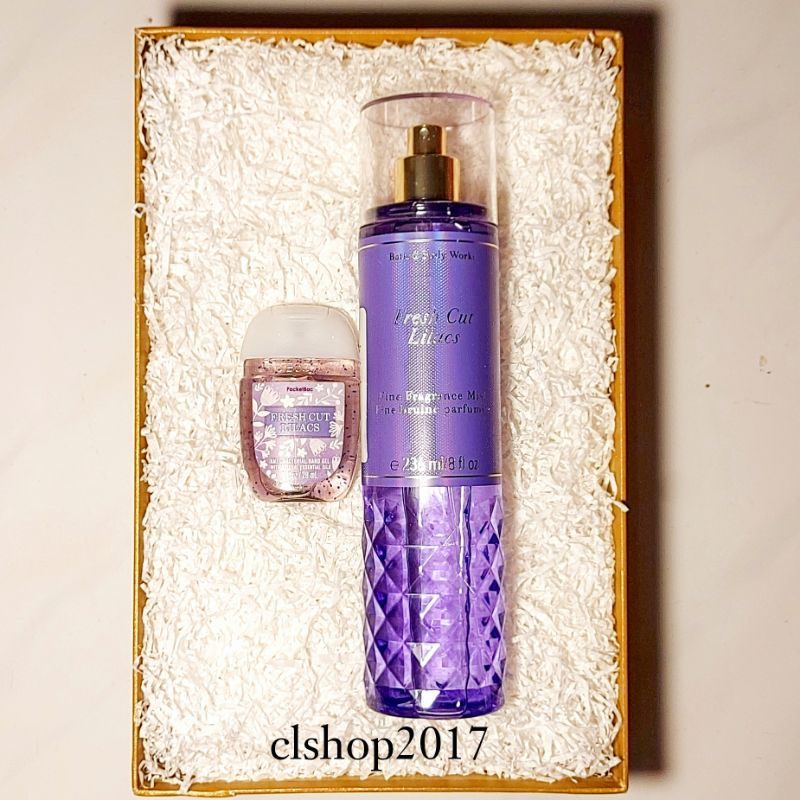 BBW FRESH CUT LILACS GIFT SET PAKET BATH &amp; BODY WORKS