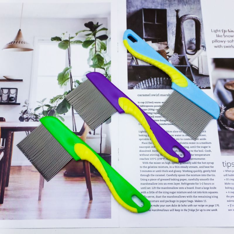 Sisir Rambut Kutu Kucing Besi 1pcs Sisir Magnet