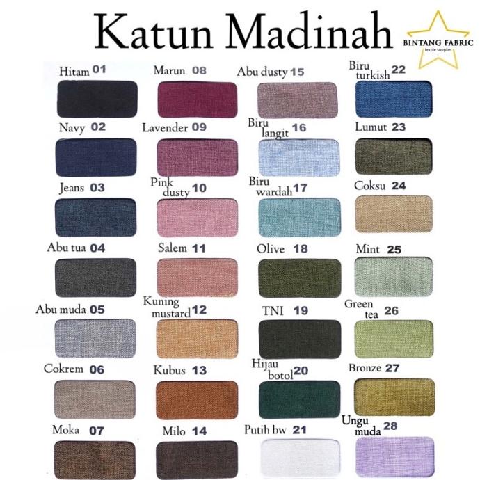 SFN035- Bahan Kain Katun Cotton Madinah Fodu 1 meter