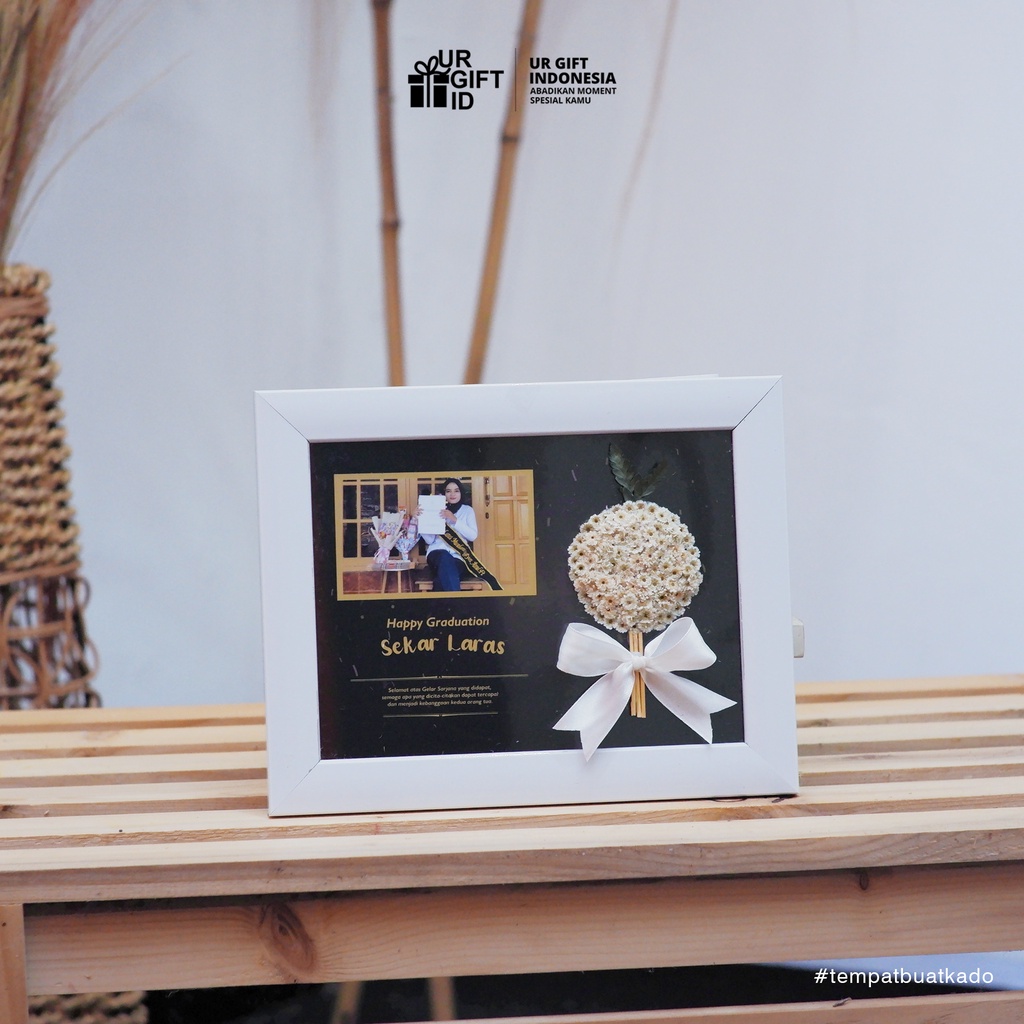 Edelweis In Frame Kado Wisuda Hadiah Ulang Tahun Custom Kado Edelweis Bunga Edelweis Murah