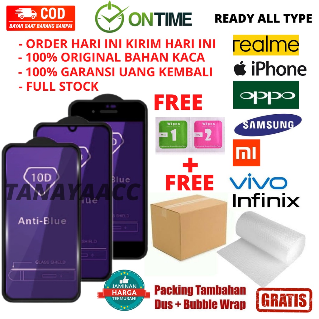 [GROSIR] TG TEMPERED GLASS ANTI BLUE REDMI POCO X3 GT / POCO F3 / POCO M3 / POCO M3 PRO / POCO X3 NF