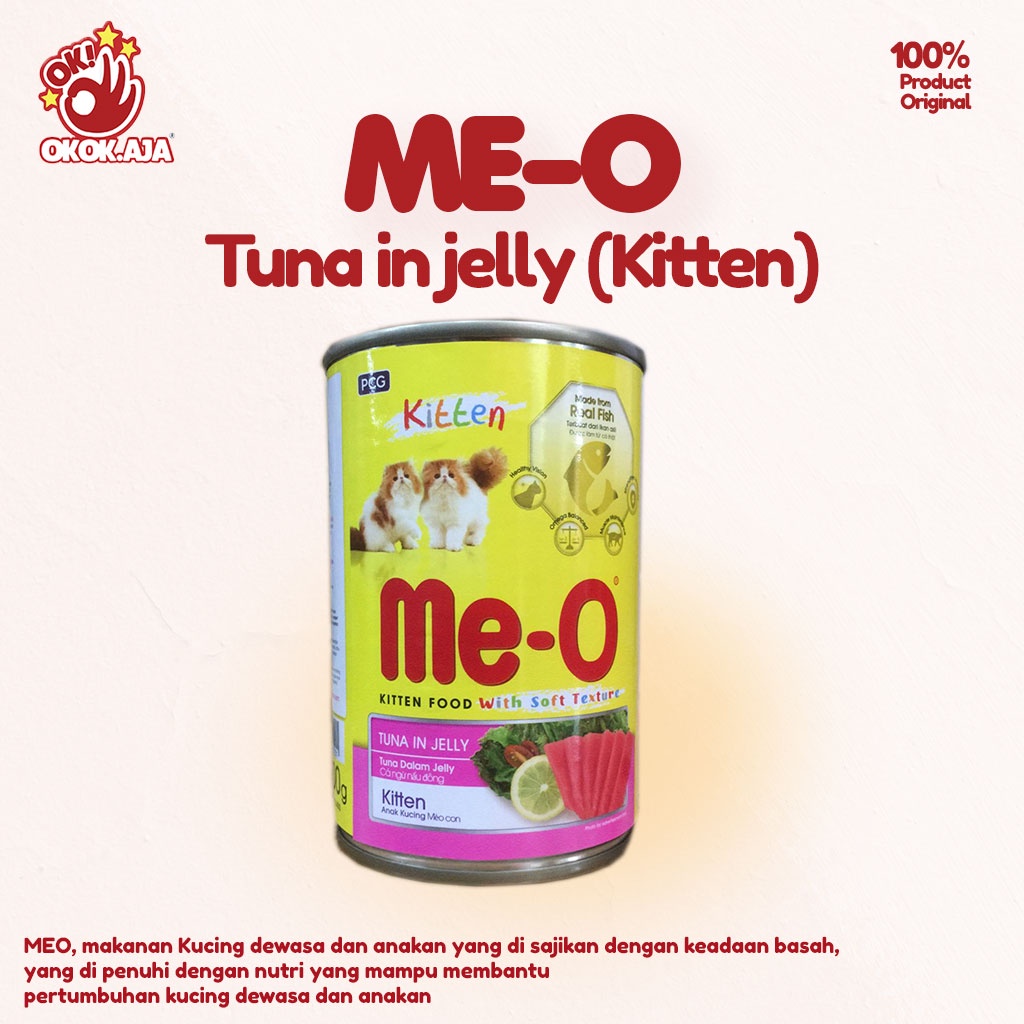 Makanan Kucing basah premium MEO kaleng 400gr -  Meo kaleng murah