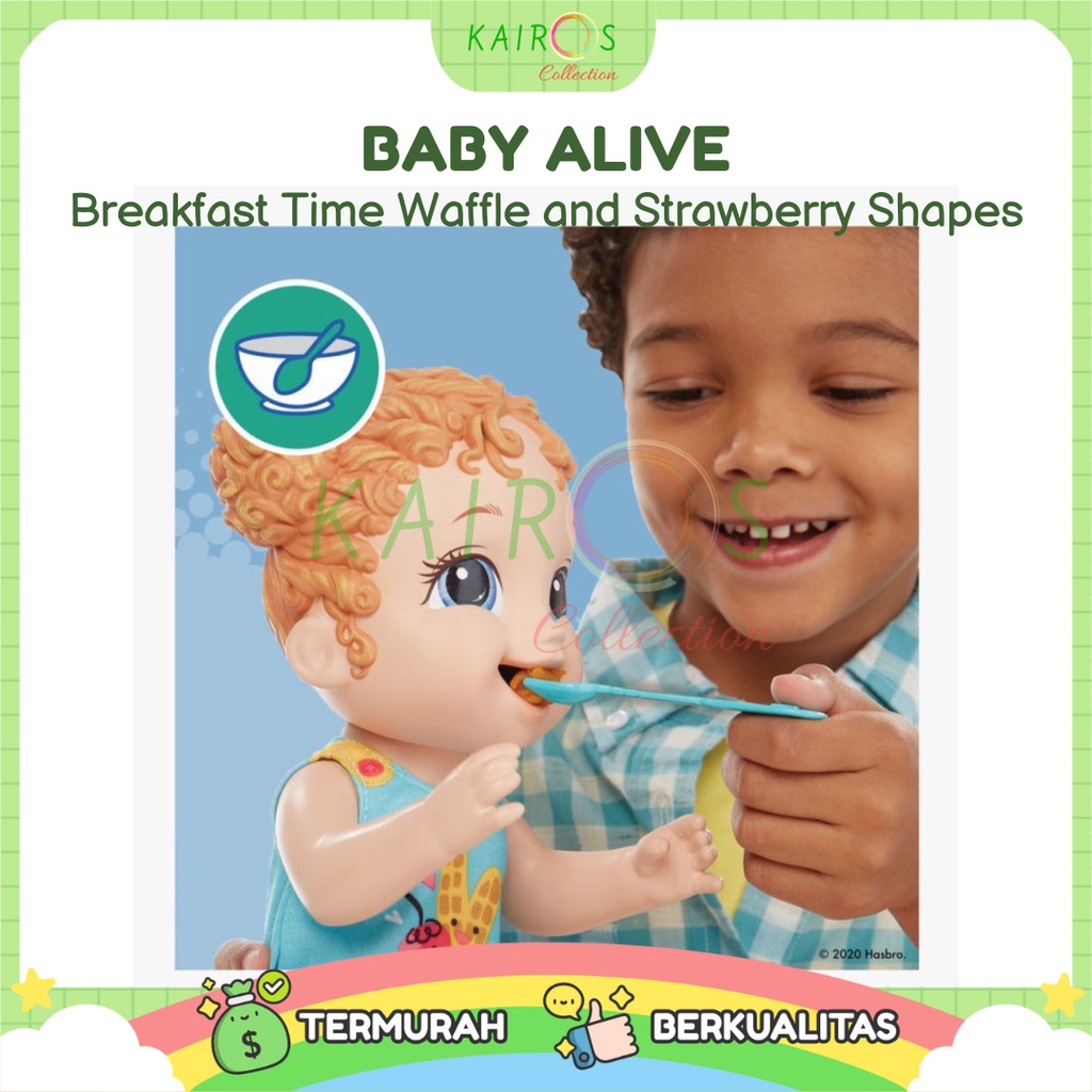 Baby Alive Breakfast Time Waffle and Strawberry Shapes