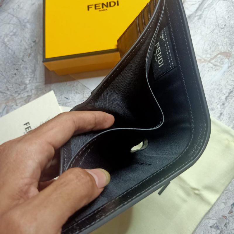 Dompet Fendi /Dompet Pria/Dompet Kulit/Dompet Mirror Quality