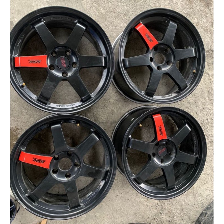 Jual Velg Variasi Pelek Mobil Bekas SSW Te37 Ring 18x8,5 Baut 5x114,3 ...