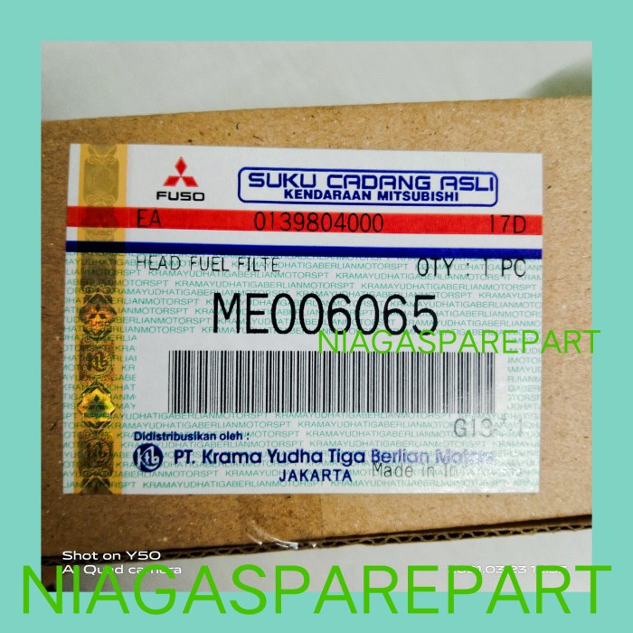 DUDUKAN FILTER SOLAR ATAS CANTER - ME006065 MITSUBISHI ORIGINAL