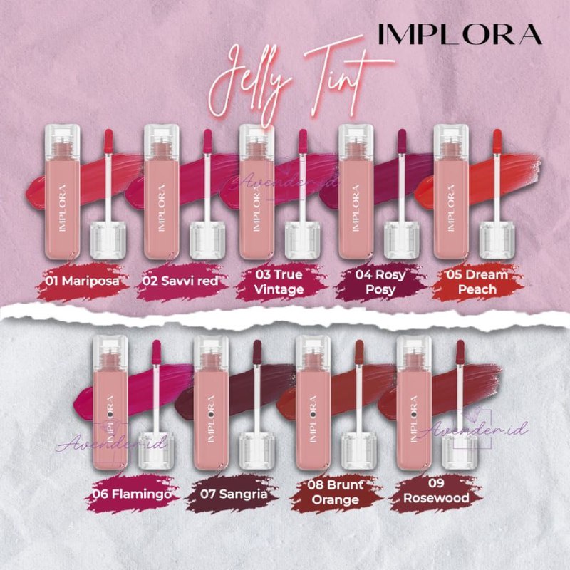 ok_ngeng (ORI) IMPLORA Jelly Tint || Lip Tint Glossy (Bisa COD)