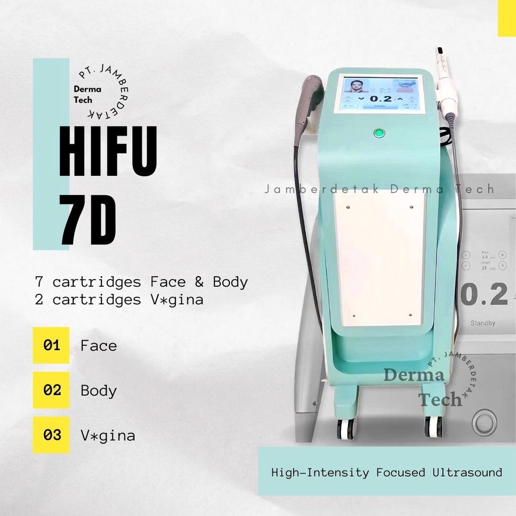 HIFU 7D FACE BODY VAGINA LENGKAP HIGH INTENSITY FOCUSED ULTRASOUND