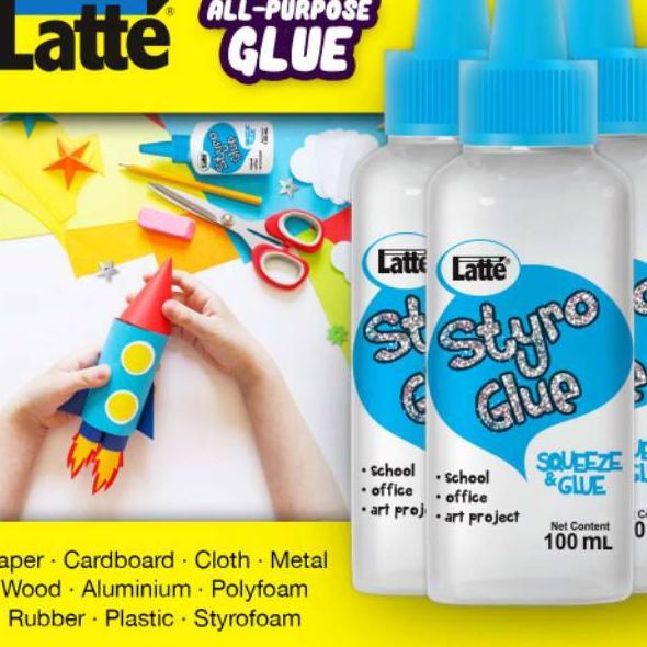 

[KODE B0VSH] Lem Latte Styro Glue / UHU / 100ml / Twist