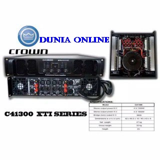 POWER AMPLIFIER CROWN C41300 XTI SERIES 4 CHANNEL 4 X 1300 WATT