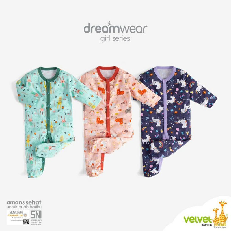 SLEEPSUIT VELVET PER PCS