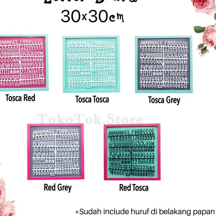 

Berkualitas LETTER BOARD PAPAN NAMA BAYI LUCU/felt letter board square ✔