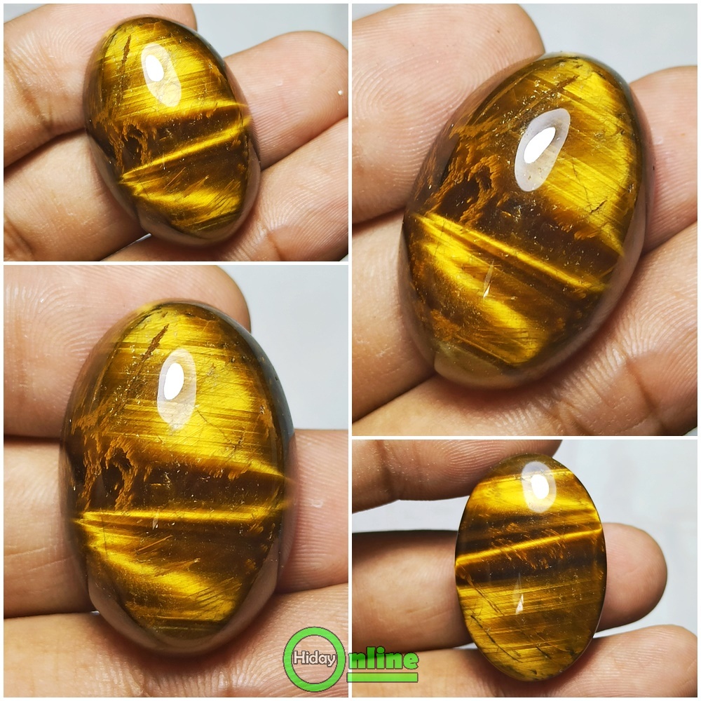 NATURAL TIGER EYE MATA MACAN BIDURI SEPA ASLI JUMBO