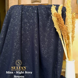 50CM EMBOS NEURON MINA NIGHT NAVY ANTI UV KAIN ABAYA SULTAN