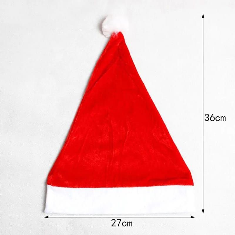 Topi Natal Polos All Size / Topi Santa Topi Christmas