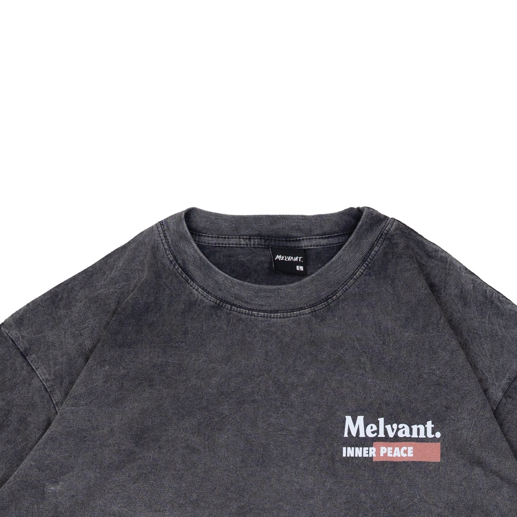 MTS SARADA BLACK WASHED - MELVANT TSHIRT