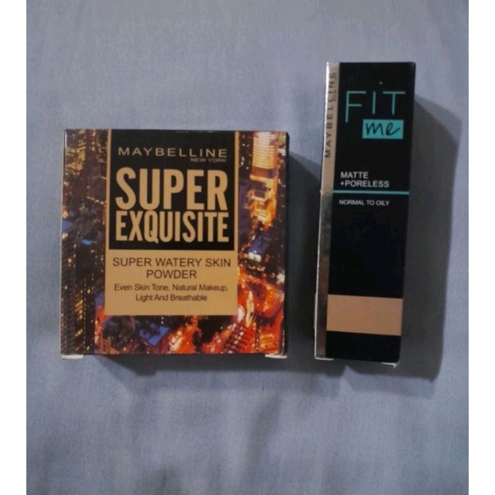 Set Make Up Maybelline Fit Me Bedak Padat & Foundation