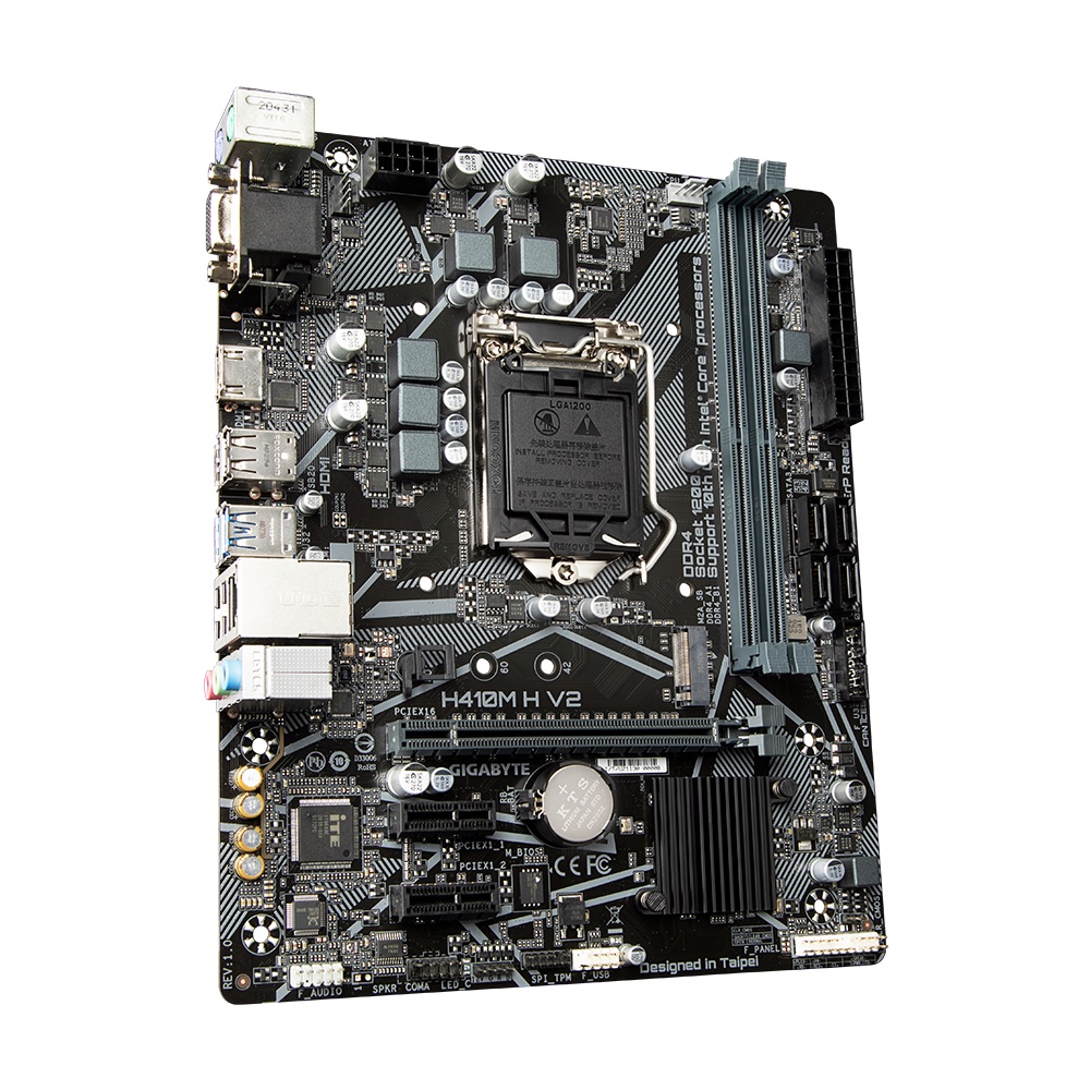 Motherboard Gigabyte H410M H V2 (LGA1200, H410, DDR4, USB3.2, SATA3)