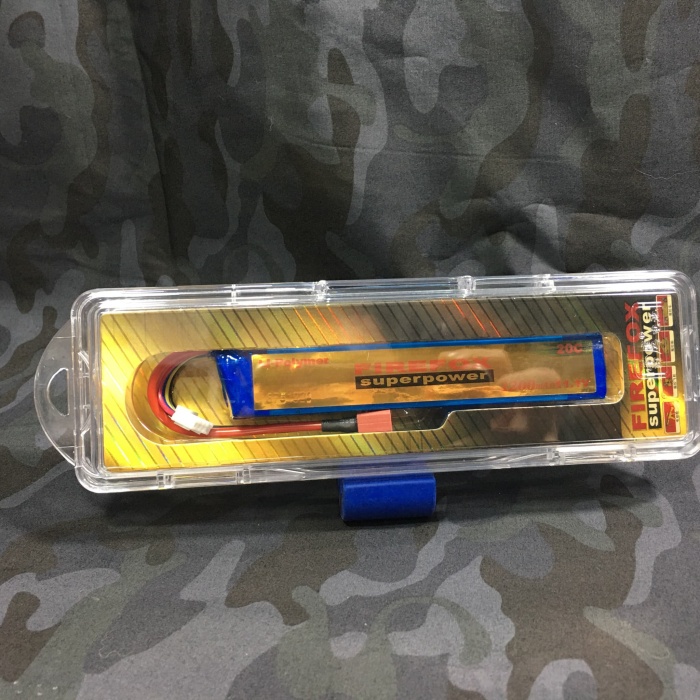 Batere Baterai Airsoft Battery Firefox Lipo 1200 mAh 20c Sugus