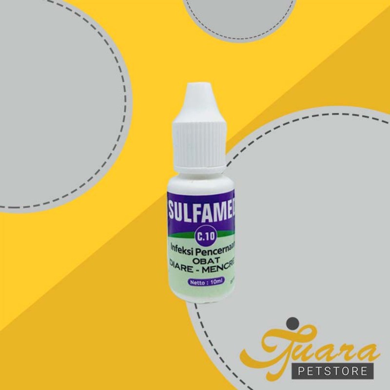 Sulfamed Obat Diare Mencret Kucing Anjing 10ML