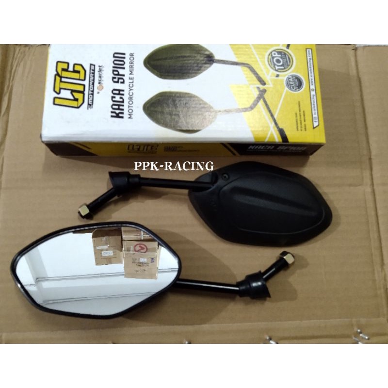 Spion Honda Model Beat Tanggung Tangkai Crome-Hitam Semua Motor