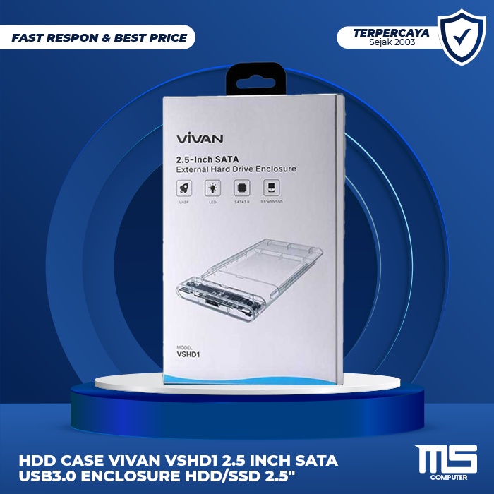 HDD Case VIVAN VSHD1 2.5 Inch SATA USB3.0 Enclosure HDD/SSD 2.5&quot;