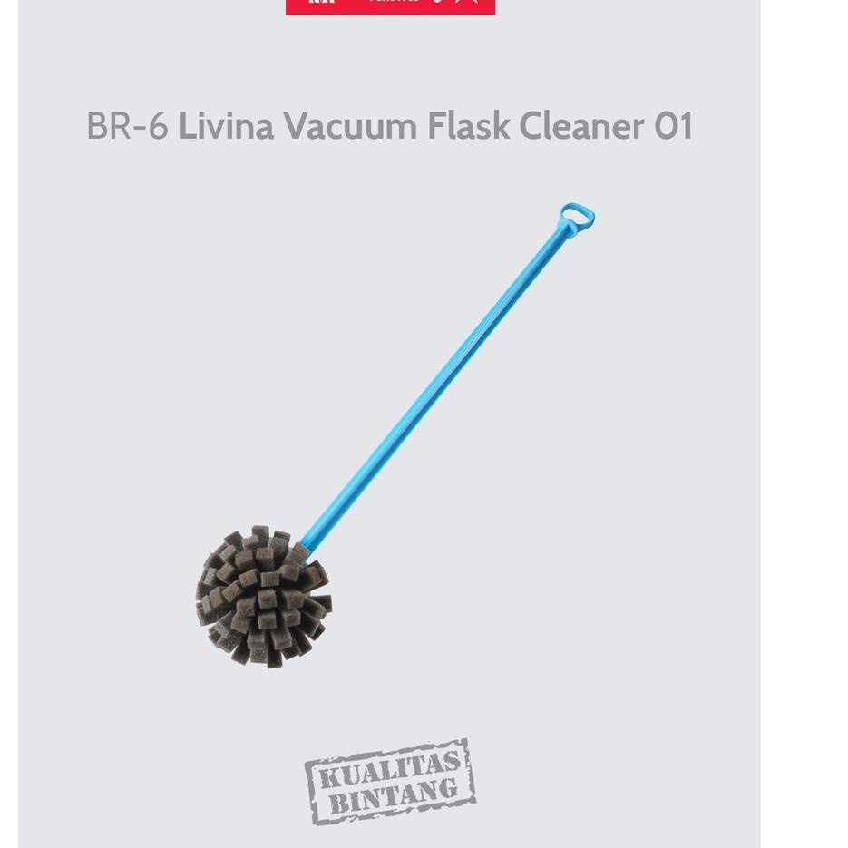 Belanja disini--Lion Star Sikat Termos Thermos BR-6 Livina Vacuum Flask Cleaner 01 Pembersih