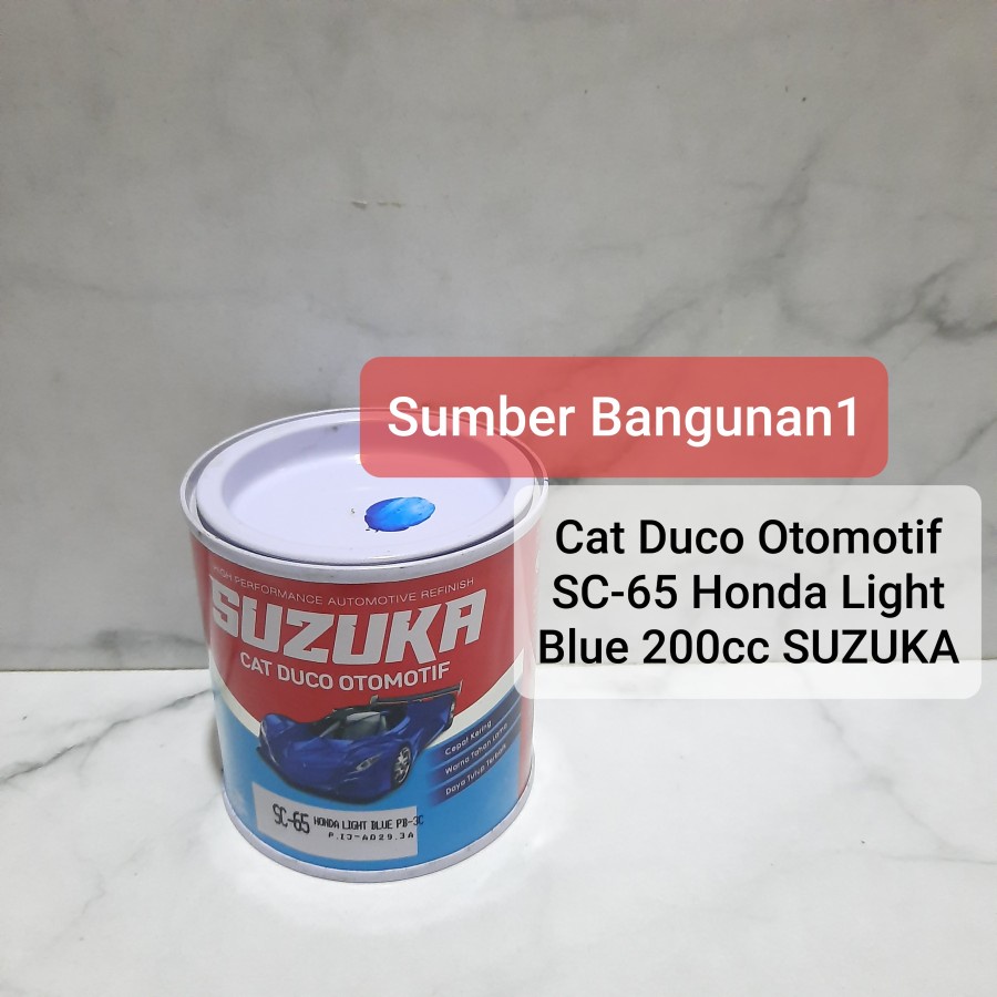 Cat duco biru Suzuka honda light blue SC - 65 cat besi otomotif