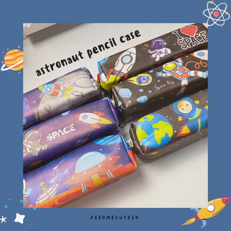 

astronaut pencil case | Feedmecutesy | atk alat tulis lucu anak import