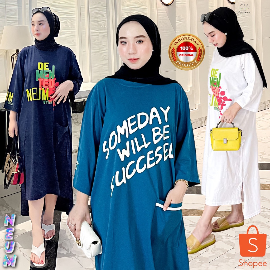 Terbaru Baju Long Tunik Wanita Busana Muslim Trendy Kekinian Tunik Ootd Viral 2022