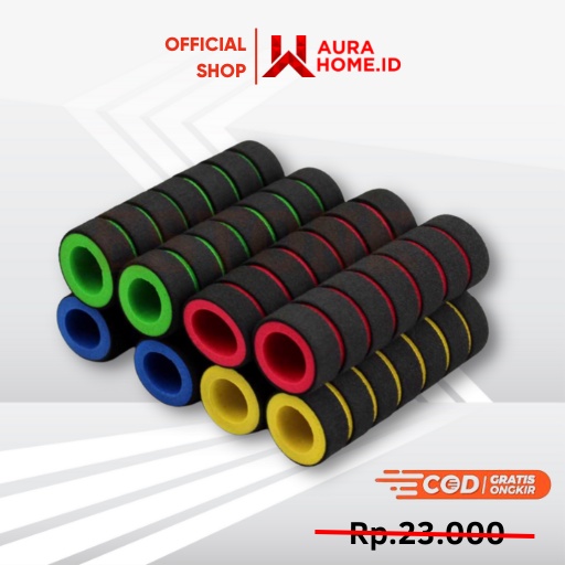 Grip Gagang Sepeda Handlebar Spons Merah / Handgrip Tutup Stang Sepeda Rockbros Fixie Gunung MTB Ana