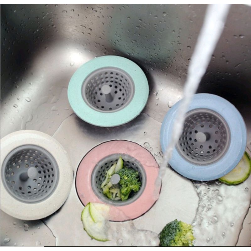 US177 Saringan Wastafel Silikon Sink Filter Penyaringan Saluran Air By Toko Haji Usman
