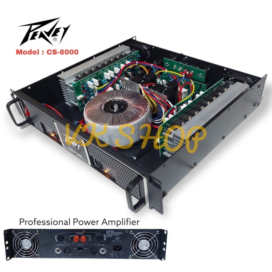 POWER AMPLIFIER PEAVEY CS-8000 / CS8000 KUALITAS BAGUS