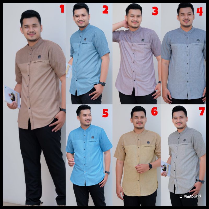 Baju Koko Dewasa Abqary Lengan Pendek by Ilnaf
