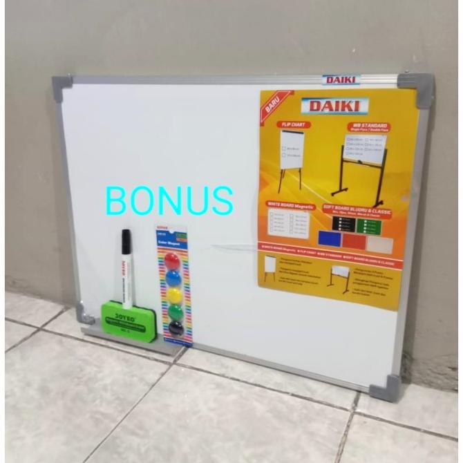 

(COD) Whiteboard / Papan tulis magnetic uk 45x60 Cm SPECIAL Kode 78