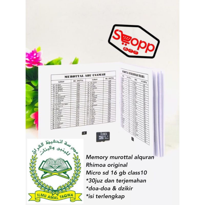 MICRO SD MEMORY ALQURAN 16 GB