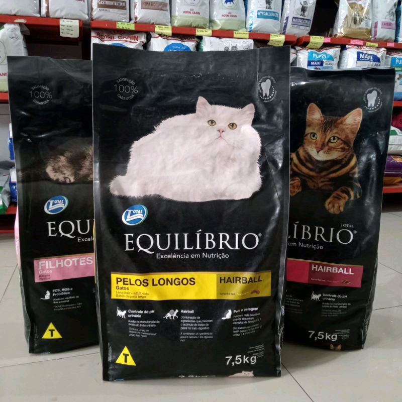 Equilibrio persian 7,5 kg (via gojek grab) Pelos Longos HAIRBALL makanan kucing Equilibrio