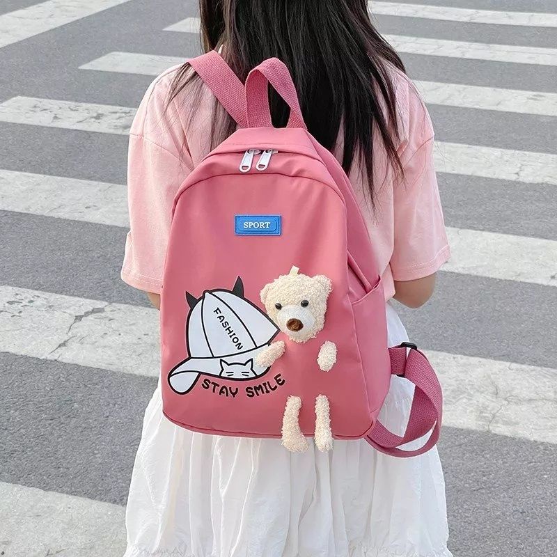 TAS RANSEL ANAK SEKOLAH CEWEK PEREMPUAN MODEL TEDDY BEAR / TAS PUNGGUNG ANAK PEREMPUAN MOTIF LUCU