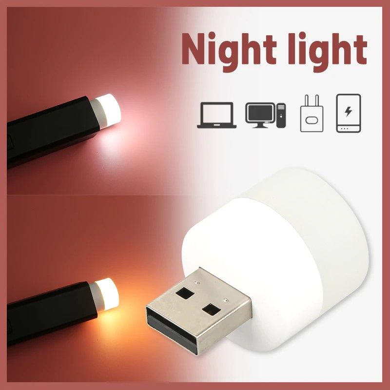 Bohlam Lampu LED USB Mini / Lampu Baca Led bulat