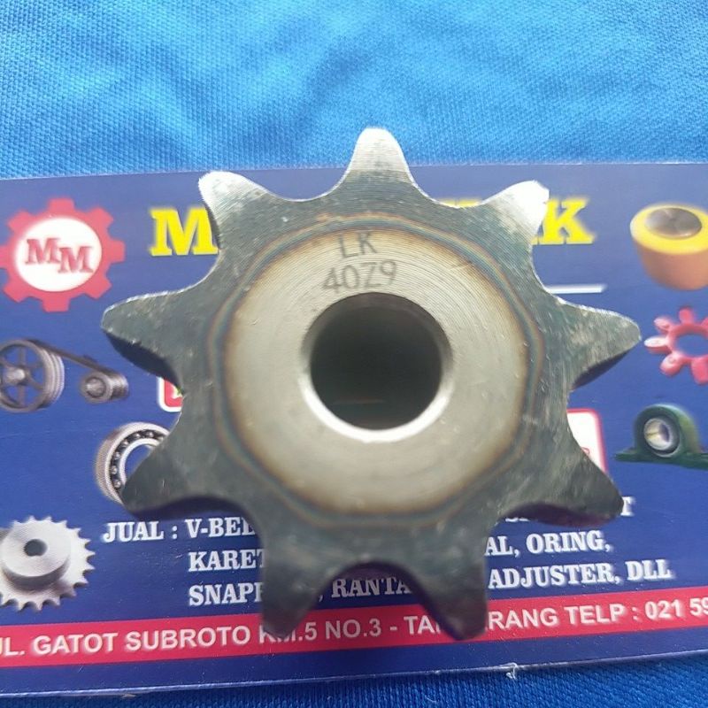 Sprocket RS 40 x 09 T Gear Rantai Single Gir gigi Z 9T 9 T RS40 -1 40Z9 40X9T 40-1 tipe B Sproket Spr 09T 40Z09 40-9T 40-09T 40X1X09 40X1X9