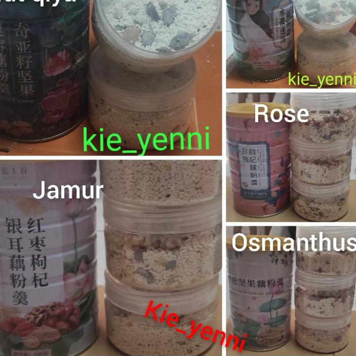 

Lagi Trend (SHARE JAR) Oufen Lotus Root Powder / bubur akar teratai / chia seed/bubuk teratai...