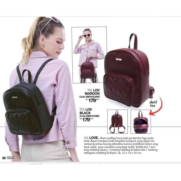 Tas Ransel Lov Backpack Sheena Marvin